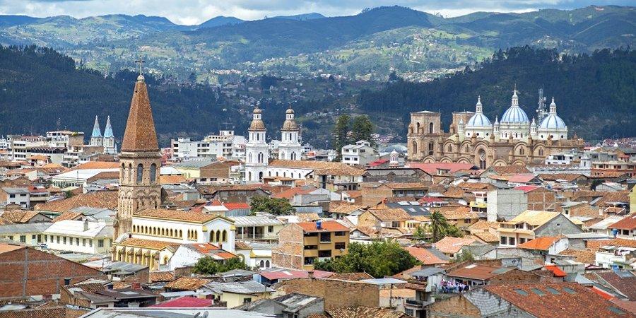Veduta della città di Cuenca, Ecuador